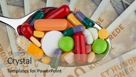  Presentation with danish - Beautiful slides featuring generic drugs - danish crowns currency from denmark backdrop and a coral colored foreground