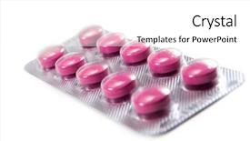  Presentation with tablets - Presentation with generic drugs - tablets on white background background and a  colored foreground