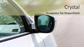  Presentation with driving road - Slide deck consisting of generic motion design - very fast driving car background and a mint green colored foreground