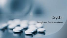  Presentation with bottle - Cool new presentation with generic pharmacy - bottle of pills backdrop and a  colored foreground