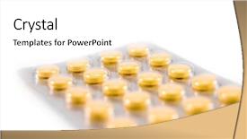  Presentation with tablets wood table tablet white - Presentation theme enhanced with generic pharmacy - tablets on white background background and a  colored foreground