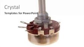  Presentation with white and green generic - Audience pleasing presentation theme consisting of generic-potentiometer-isolated-on-white backdrop and a white colored foreground