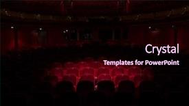  Presentation with red movie - PPT layouts featuring generic theater or movie cinema background and a wine colored foreground