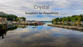  Presentation with autumn - Slide set enhanced with generic-view-of-a-local background and a light blue colored foreground