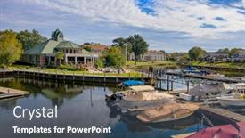  Presentation with autumn view autumn nature - Slide deck enhanced with generic-view-of-a-local background and a ocean colored foreground