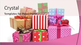  Presentation with gifts - Presentation having generosity - closeup of a pile background and a lemonade colored foreground