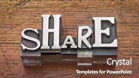  Presentation with vintage - Slide deck enhanced with generosity - share word in mixed vintage background and a  colored foreground