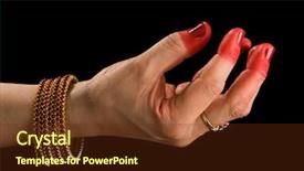  Presentation with kuchipudi - Theme with generosity of indian classic dance background and a tawny brown colored foreground