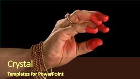  Presentation with kuchipudi - Cool new presentation design with generosity of indian classic dance backdrop and a tawny brown colored foreground