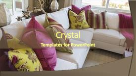  Presentation with abstract - Cool new slide deck with generous - beautiful abstract of inviting colorful backdrop and a  colored foreground