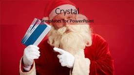  Presentation with airline - Cool new slides with generous - kind santa claus with two backdrop and a crimson colored foreground