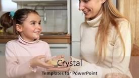  Presentation with giving - Colorful presentation design enhanced with generous - little girl giving her mother backdrop and a coral colored foreground