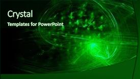  Presentation with green lights - Slide set having baby jesus in a manger background and a violet colored foreground.