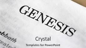  Presentation with bible - Amazing PPT theme having genesis - book of genisis backdrop and a light gray colored foreground