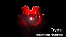  Presentation with embryo - Colorful presentation theme enhanced with genesis - embryo silhouette in woman hand backdrop and a black colored foreground