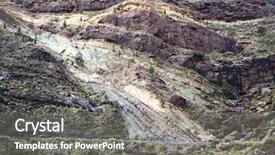  Presentation with rock - Cool new PPT layouts with genesis - multicolored sedimentary rock layers gran backdrop and a gray colored foreground