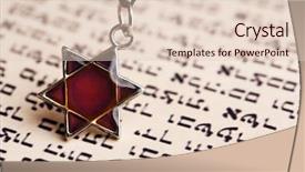  Presentation with david star - Colorful theme enhanced with genesis - star david pendant on old backdrop and a lemonade colored foreground