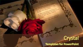  Presentation with adam eve - PPT theme consisting of genesis text of adam background and a tawny brown colored foreground