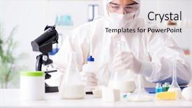  Presentation with testing - Colorful slides enhanced with genetic - food scientist testing new stuff backdrop and a lemonade colored foreground