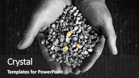  Presentation with black hands - Audience pleasing theme consisting of genetic engineering - black and white image backdrop and a dark gray colored foreground