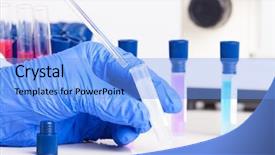  Presentation with lab test - PPT theme having set of audio device microphone cassette and denim handbag on wooden vintage background background and a soft green colored foreground