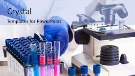  Presentation with lab test - PPT layouts with multicolored abstract leaves in nature concept logo set illustration background and a soft green colored foreground