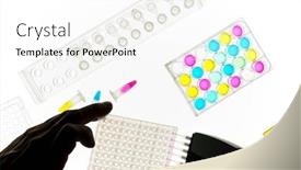  Presentation with genetic testing - Presentation theme consisting of genetic-research-establishment-of-paternity background and a white colored foreground