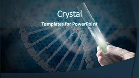  Presentation with genetic research - Cool new presentation with genetic testing - science research test backdrop and a ocean colored foreground
