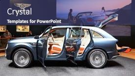  Presentation with suv - Presentation theme with geneva-march-12-bentley-exp background and a ocean colored foreground