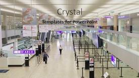  Presentation with airport city - Audience pleasing PPT theme consisting of geneva-sep-15-airport-interior backdrop and a mint green colored foreground