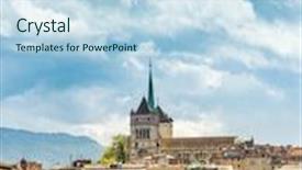  Presentation with luxury - Cool new presentation theme with geneva switzerland - may 11 old backdrop and a sky blue colored foreground