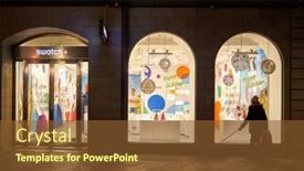  Presentation with customers - Audience pleasing theme consisting of geneva-switzerland-november-18-2015 backdrop and a tawny brown colored foreground