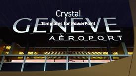  Presentation with airport city - PPT layouts featuring geneva-switzerland-november-19-2015 background and a wine colored foreground