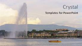  Presentation with eau - Slide deck consisting of geneva-switzerland-september-14-2014 background and a  colored foreground