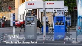  Presentation with petrol station - 