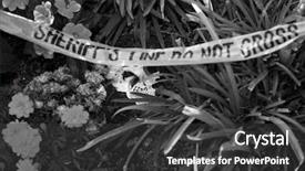  Presentation with genocide - Slides featuring genocide - crime scene human skull buried background and a dark gray colored foreground