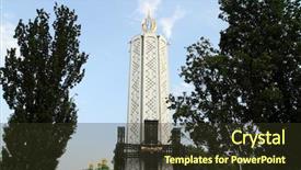  Presentation with genocide history - Slide deck with genocide history - memorial monument to the holodomor background and a tawny brown colored foreground