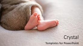  Presentation with gentle - PPT layouts featuring gentle baby feet gentle blurred background and a soft green colored foreground