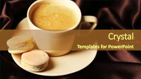 Presentation with gentle - Slides enhanced with gentle-colorful-macaroons-and-black background and a tawny brown colored foreground
