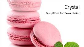  Presentation with gentle - Beautiful PPT theme featuring gentle macaroons isolated on white backdrop and a white colored foreground
