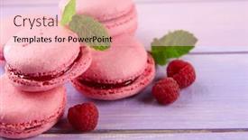  Presentation with gentle - Amazing slides having gentle macaroons on table close-up backdrop and a lemonade colored foreground