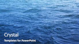  Presentation with ripples - Beautiful slide set featuring woman reflexion in mirror backdrop and a light gray colored foreground.