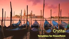  Presentation with gentle - PPT layouts having gentle pink sunrise light italy background and a tawny brown colored foreground