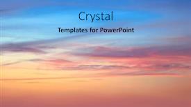  Presentation with gentle - Slide set consisting of gentle-sky-at-sunset background and a light blue colored foreground