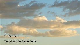  Presentation with gentle - Colorful slide deck enhanced with gentle sky background at sunset backdrop and a mint green colored foreground