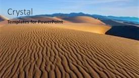  Presentation with gentle - Presentation theme having gentle-slopes-of-the-sand background and a light blue colored foreground