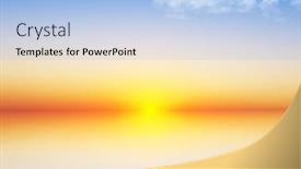  Presentation with gentle - Slide deck with gentle-sunset-on-the-calm background and a light blue colored foreground