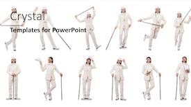  Presentation with history earth globe isolated white - Audience pleasing PPT theme consisting of gentleman-in-white-suit-isolated backdrop and a cream colored foreground