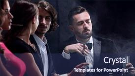  Presentation with gambling - Cool new theme with gentlemen - upper class friends gambling backdrop and a navy blue colored foreground