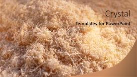  Presentation with dust - Slide set enhanced with genuine-sawdust-created-by-hand background and a coral colored foreground